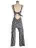 JOA Stripes Gray Jumpsuit Size S - photo 2