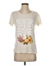 Wildfox 100% Cotton Ivory Short Sleeve T-Shirt Size Sm (1 or S) - photo 1