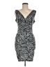 En Focus Studio Animal Print Gray Cocktail Dress Size 8 - photo 1