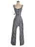 JOA Stripes Gray Jumpsuit Size S - photo 1