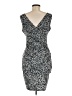 En Focus Studio Animal Print Gray Cocktail Dress Size 8 - photo 2