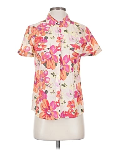 Details Short Sleeve Blouse (view 1)