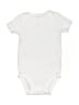 Carter's 100% Cotton Solid White Short Sleeve Onesie 12-18 MO / 18 MO - photo 1