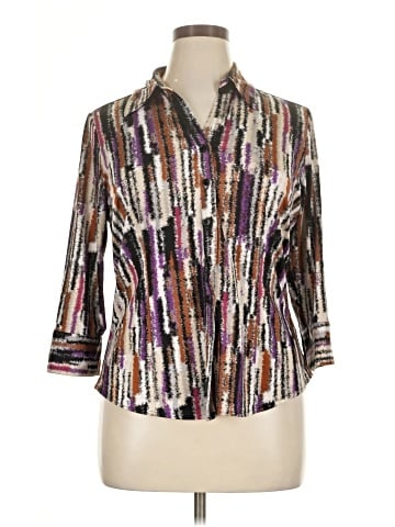 Essentials 3/4 Sleeve Blouse (view 1)