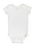 Gerber Solid White Short Sleeve Onesie Size 6-9 mo - photo 1