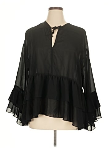 Divided by H&M 3/4 Sleeve Blouse (view 1)