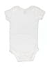 Gerber Solid White Short Sleeve Onesie Size 6-9 mo - photo 2