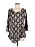 Assorted Brands Black 3/4 Sleeve T-Shirt Size L - photo 1
