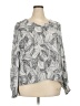 Worthington 100% Polyester Gray Long Sleeve Blouse Size XXL - photo 1