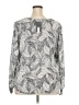 Worthington 100% Polyester Gray Long Sleeve Blouse Size XXL - photo 2