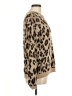 Amuse Society Animal Print Tan Pullover Sweater Size M - photo 4