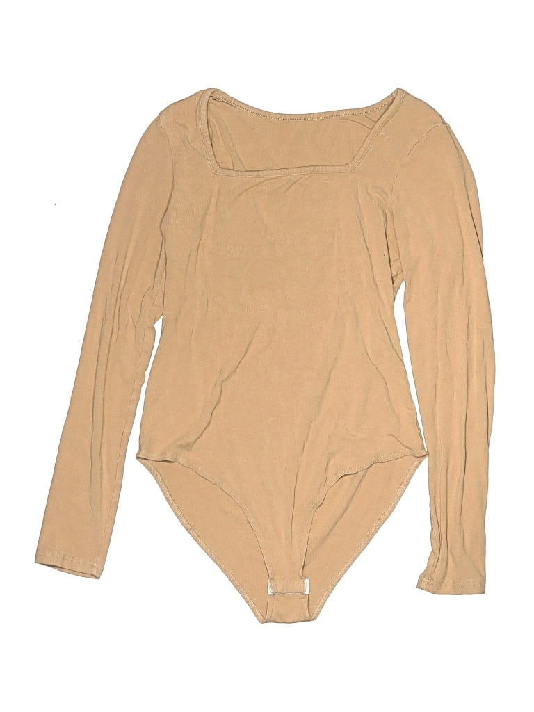 Pre-owned Unbranded Bodysuit In Tan