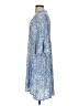 KAFFE 100% Viscose Paisley Blue Ivory Casual Dress Size EU 34 / US 4 - photo 5