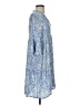 KAFFE 100% Viscose Paisley Blue Ivory Casual Dress Size EU 34 / US 4 - photo 4