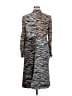 A.L.C. Animal Print Silver Casual Dress Size 16 - photo 2