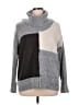 Absolutely Famous Color Block Gray Turtleneck Sweater Size 1X - photo 1