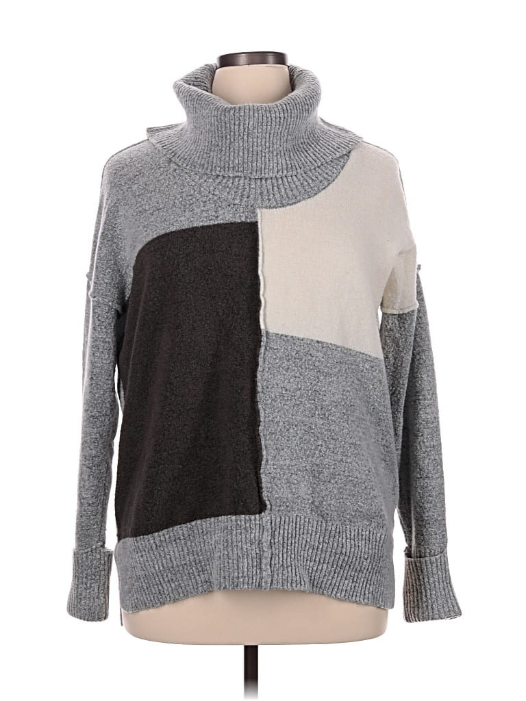Pre-owned Absolutely Famous Turtleneck Sweater In Gray