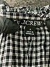 J.Crew Houndstooth Black Long Sleeve Blouse Size 4 - photo 7