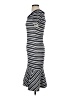 St. John Stripes Gray Casual Dress Size 0 - photo 5