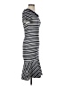 St. John Stripes Gray Casual Dress Size 0 - photo 4