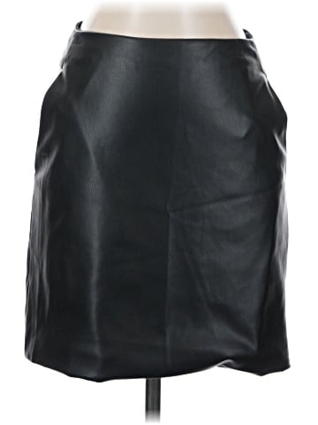 Ichi Faux Leather Skirt (view 1)