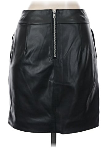 Ichi Faux Leather Skirt (view 2)