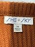 She + Sky 100% Acrylic Brown Short Sleeve Top Size M - photo 7