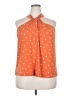 Lane Bryant Polka Dots Orange Sleeveless Blouse Size 18 - 20 Plus - photo 1