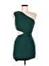 Hello Molly 100% Polyester Solid Green Cocktail Dress Size 4 - photo 1