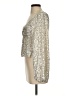 Mi ami 100% Polyester Silver Long Sleeve Blouse Size S - photo 5