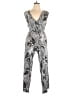 Style&Co Animal Print Silver Jumpsuit Size XL - photo 1