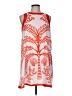 Shein 100% Polyester Graphic Orange Casual Dress Size 6 - photo 1