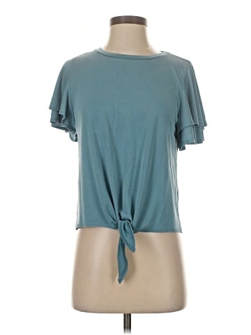 Green Envelope Short Sleeve Top (view 1)