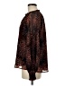 Roan + Ryan 100% Polyester Animal Print Brown Long Sleeve Blouse Size M - photo 5