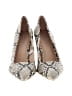 A New Day Animal Print Ivory Tan Heels Size 8 1/2 - photo 2