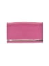 Halogen 100% Leather Pink Leather Clutch One size - photo 1