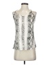 Lavender Brown 100% Rayon Silver Sleeveless Blouse Size XS - photo 1