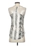 Lavender Brown 100% Rayon Silver Sleeveless Blouse Size XS - photo 2