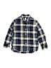 Gap 100% Cotton Plaid Blue Long Sleeve Button-Down Shirt Size 6 - 7 - photo 1