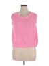 Unbranded 100% Polyester Solid Pink Sweater Vest Size XL - photo 1