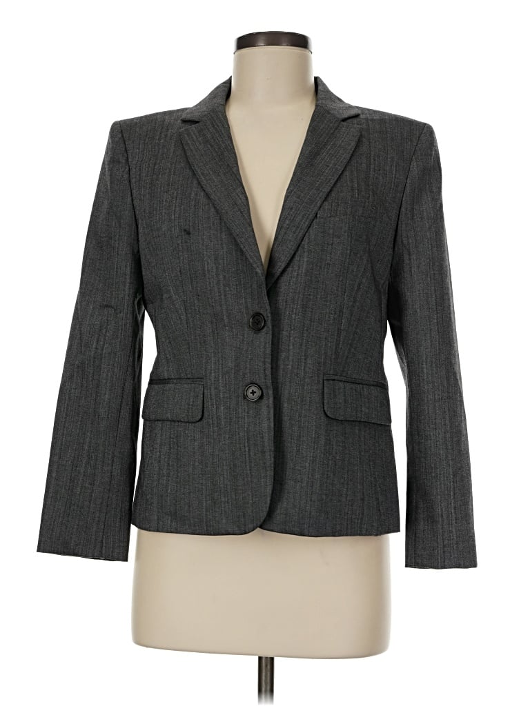 Pre-owned Jcrew Wool Blazer Jacket In Gray