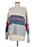Lumiere Color Block Gray Pullover Sweater Size M - photo 1