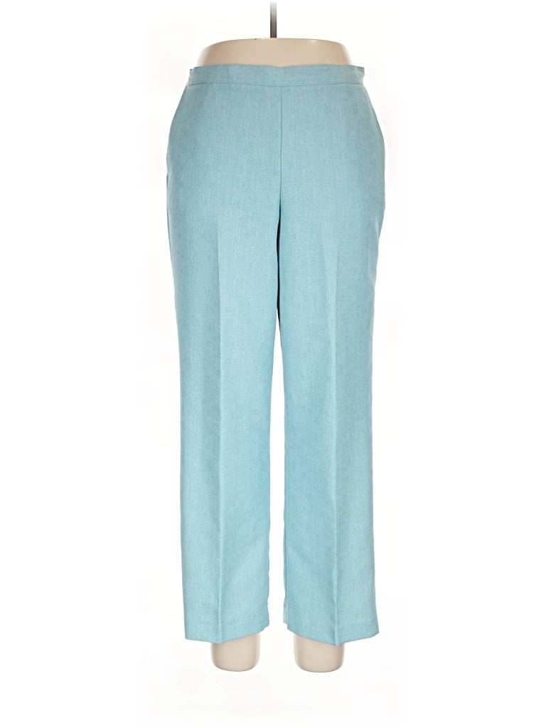 Pre-owned Alfred Dunner Dress Pants In Blue