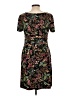 Connected Apparel Floral Black Casual Dress Size 10 - photo 2