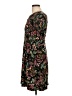 Connected Apparel Floral Black Casual Dress Size 10 - photo 5