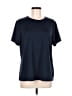 Lands' End 100% Polyester Solid Blue Active T-Shirt Size L - photo 1