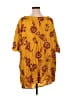 Old Navy 100% Rayon Yellow Short Sleeve Blouse Size XL - photo 2