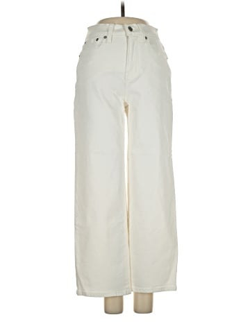 Madewell The Petite Perfect Vintage Wide-Leg Crop Jean in Tile White (view 1)