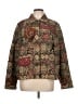 Coldwater Creek 100% Cotton Paisley Brown Jacket Size L - photo 1