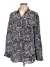 Talbots Paisley Blue Long Sleeve Blouse Size L - photo 1